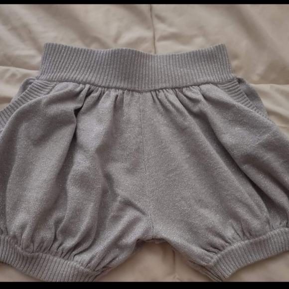 Sugar and Bruno Silver Sparkle Bubble Shorts Youth OS - Picture 1 of 2